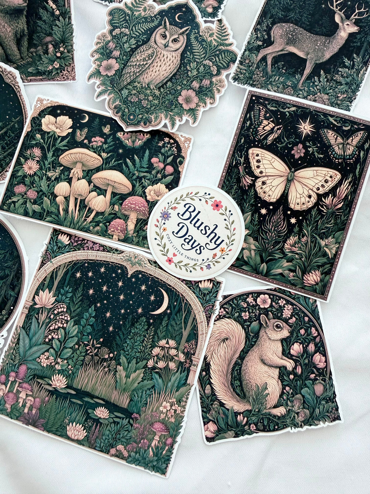 Woodland Night Ephemera Sticker Set