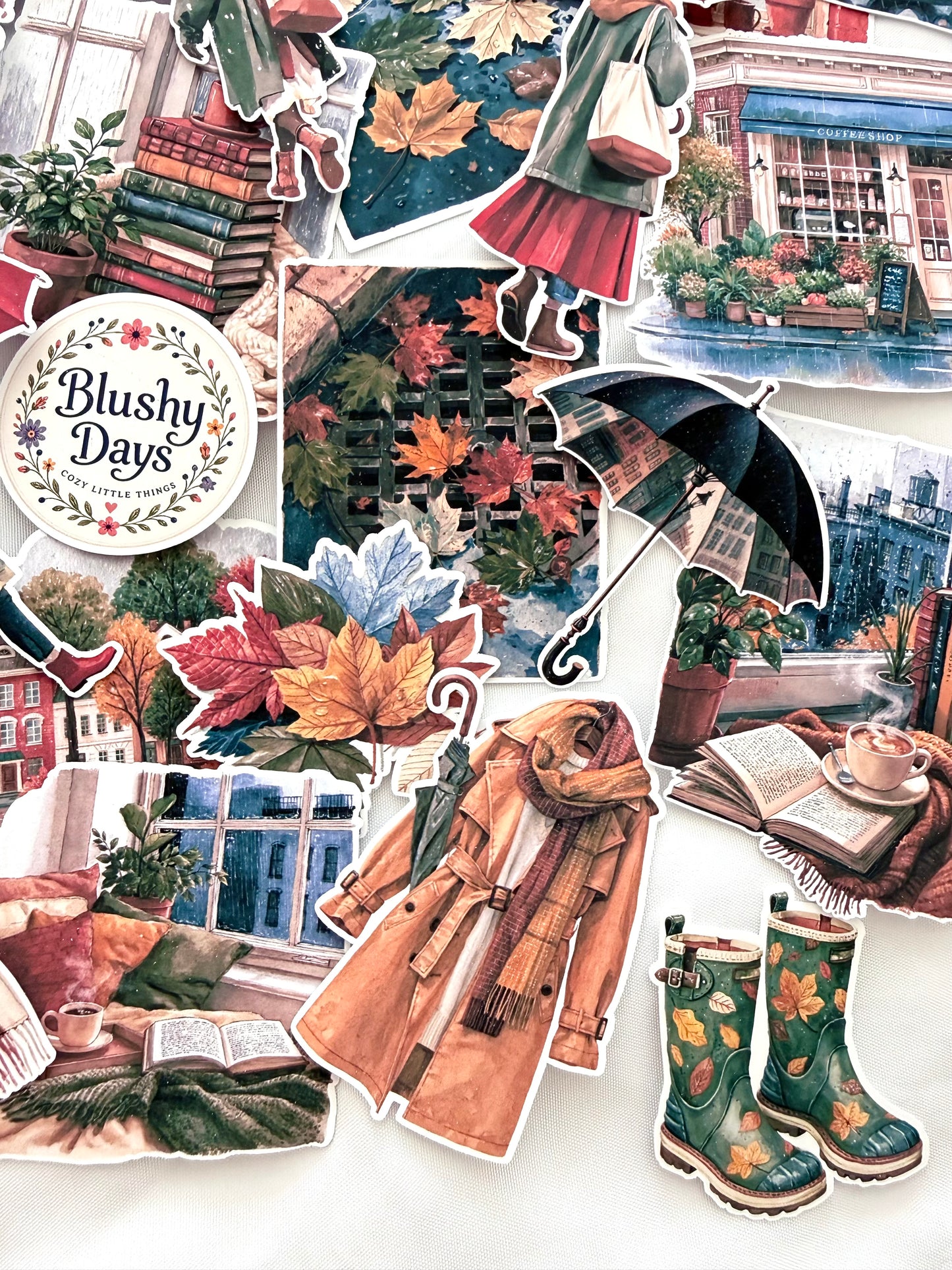 Rainy City Days Sticker Set