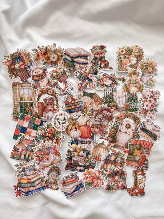 Cottage Autumn Sticker Set
