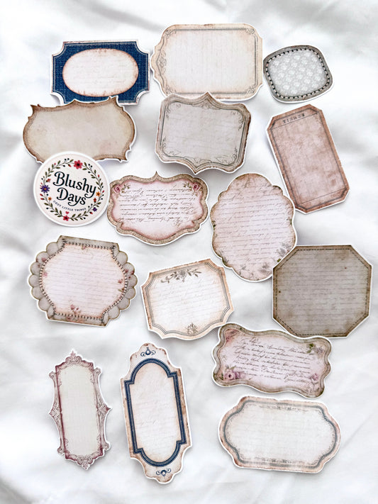 Vintage Label Sticker Set – Vol. 1