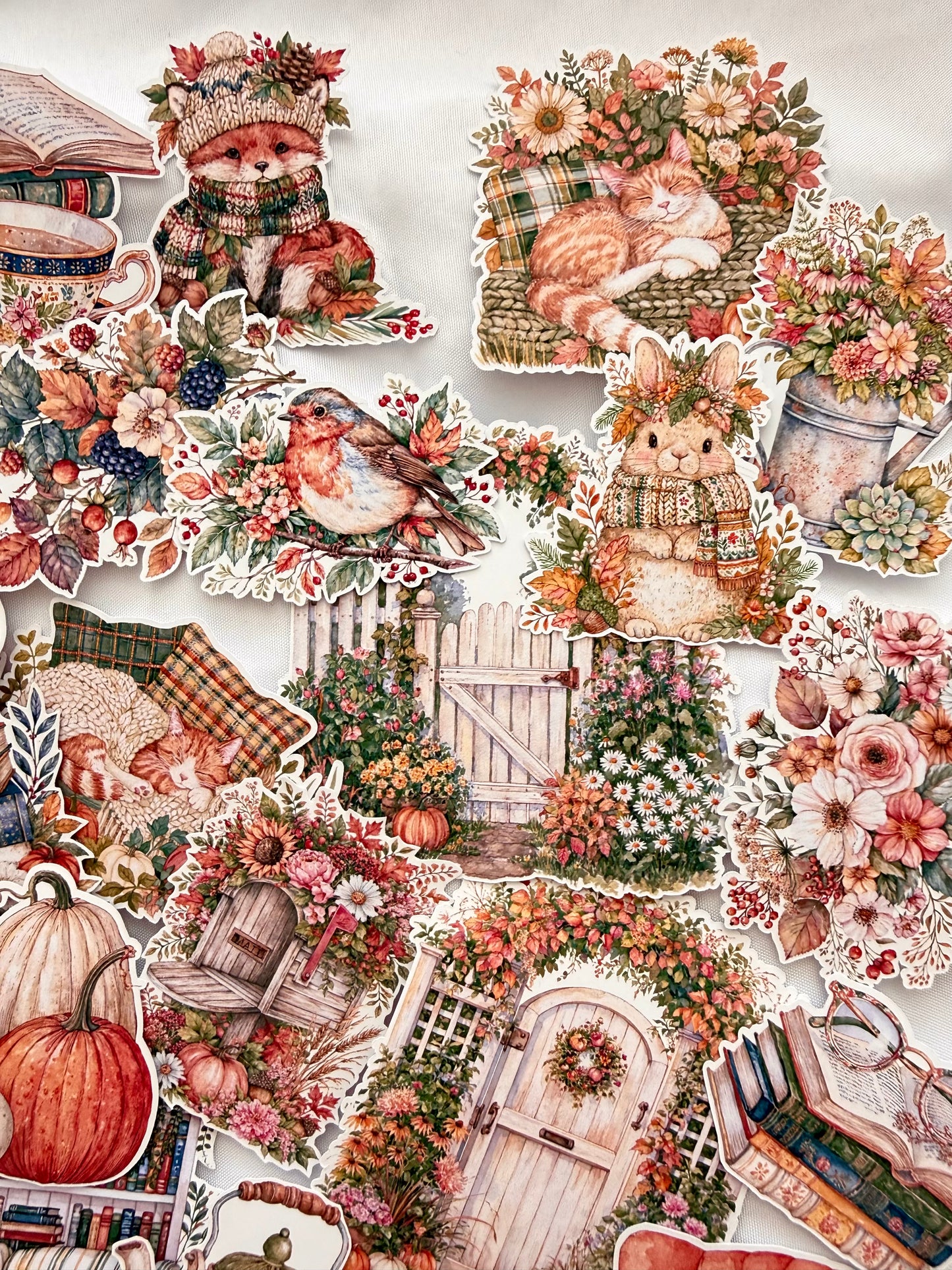 Cottage Autumn Sticker Set
