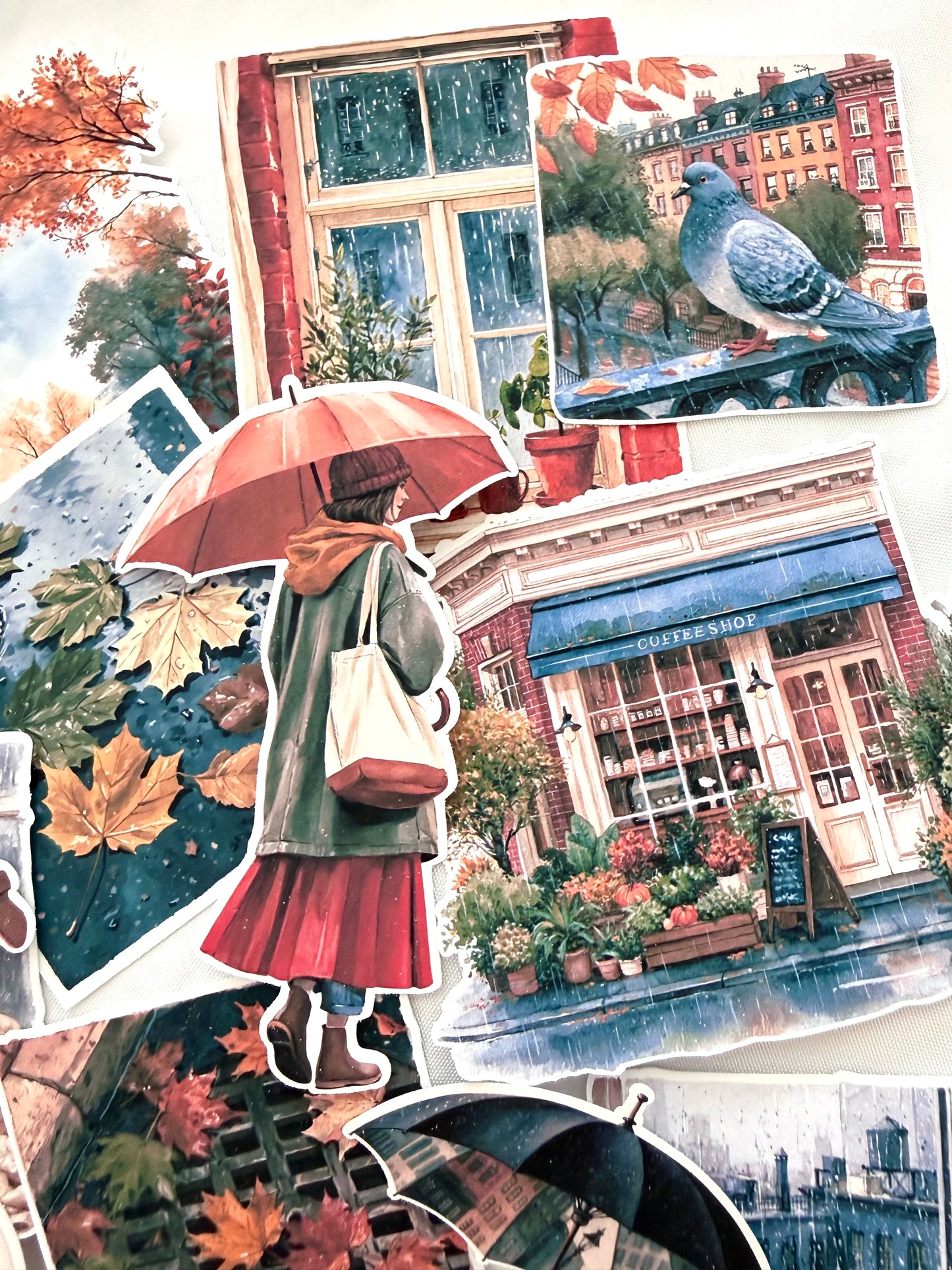 Rainy City Days Sticker Set