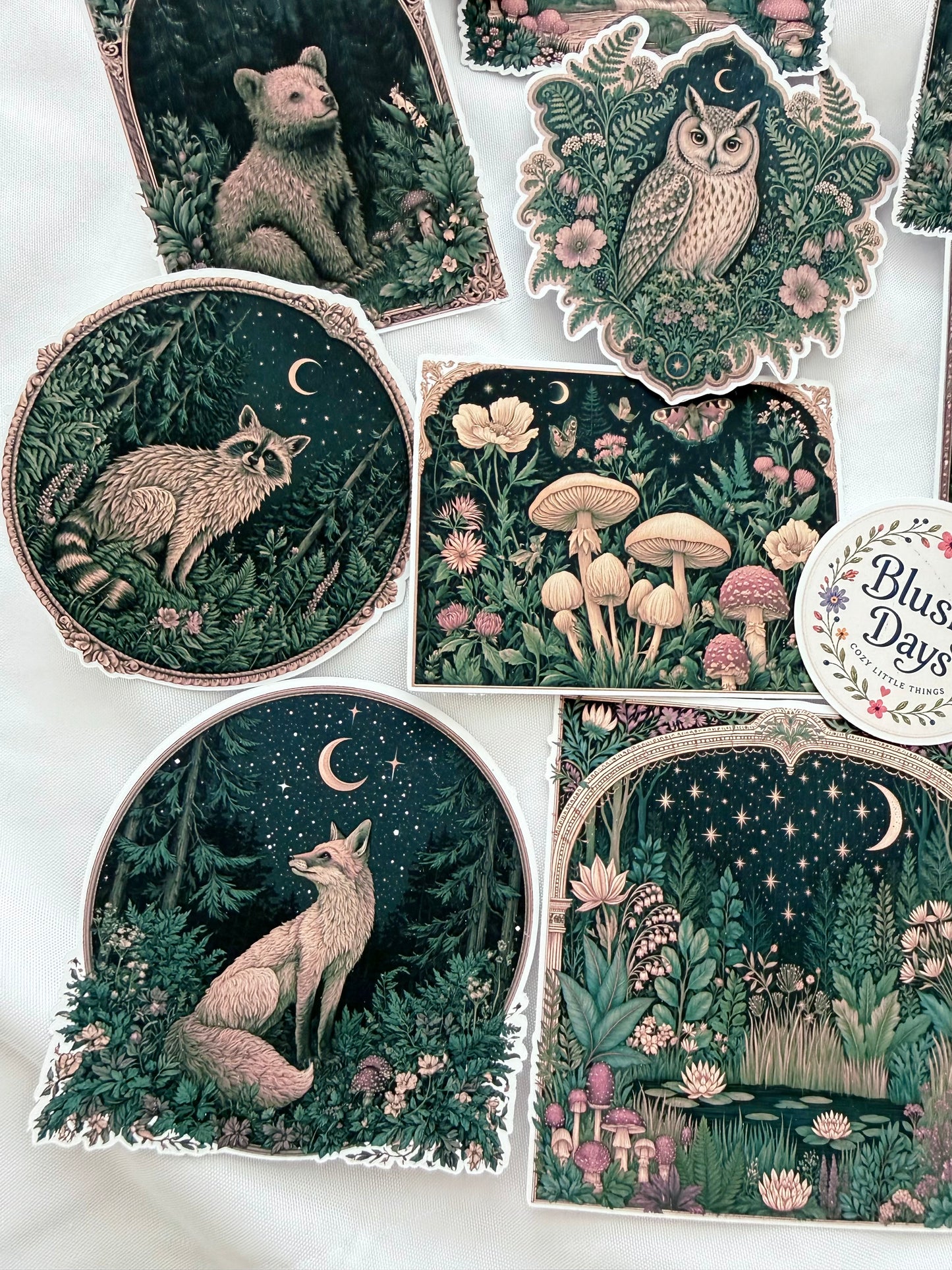 Woodland Night Ephemera Sticker Set