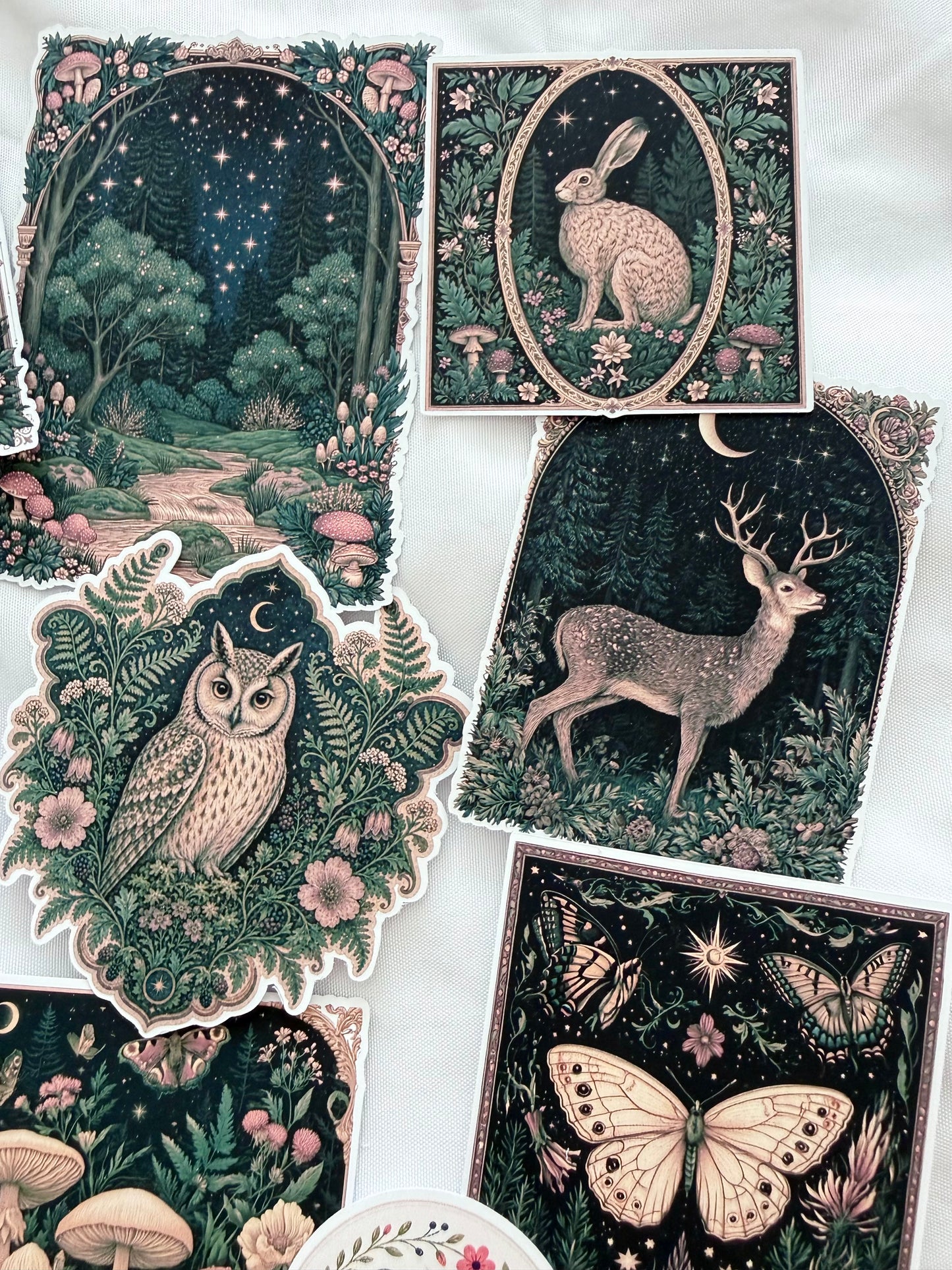 Woodland Night Ephemera Sticker Set