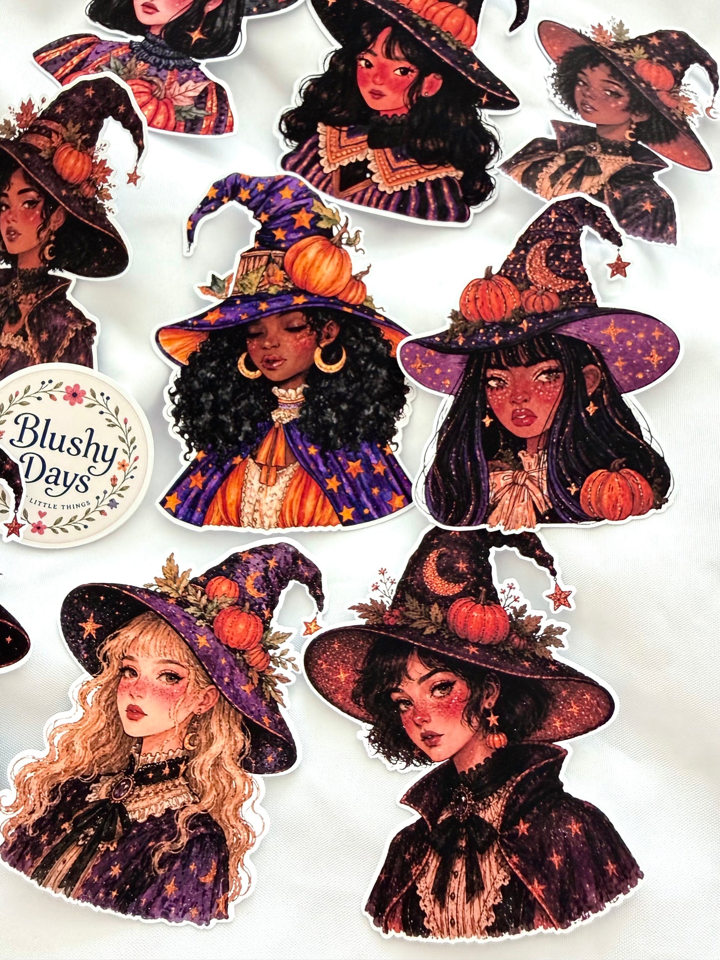 Autumn Witches Sticker Set
