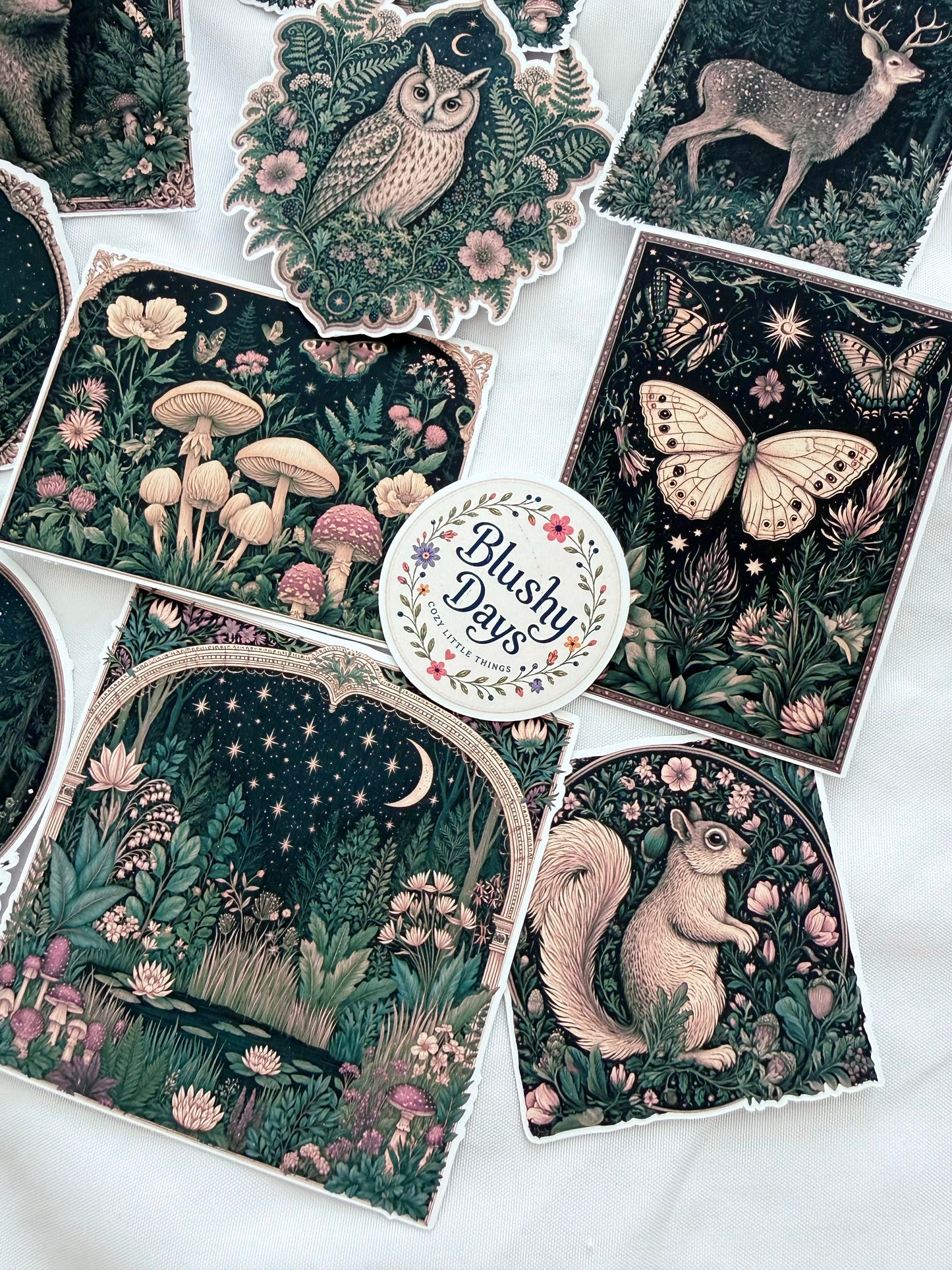 Woodland Night Ephemera Sticker Set