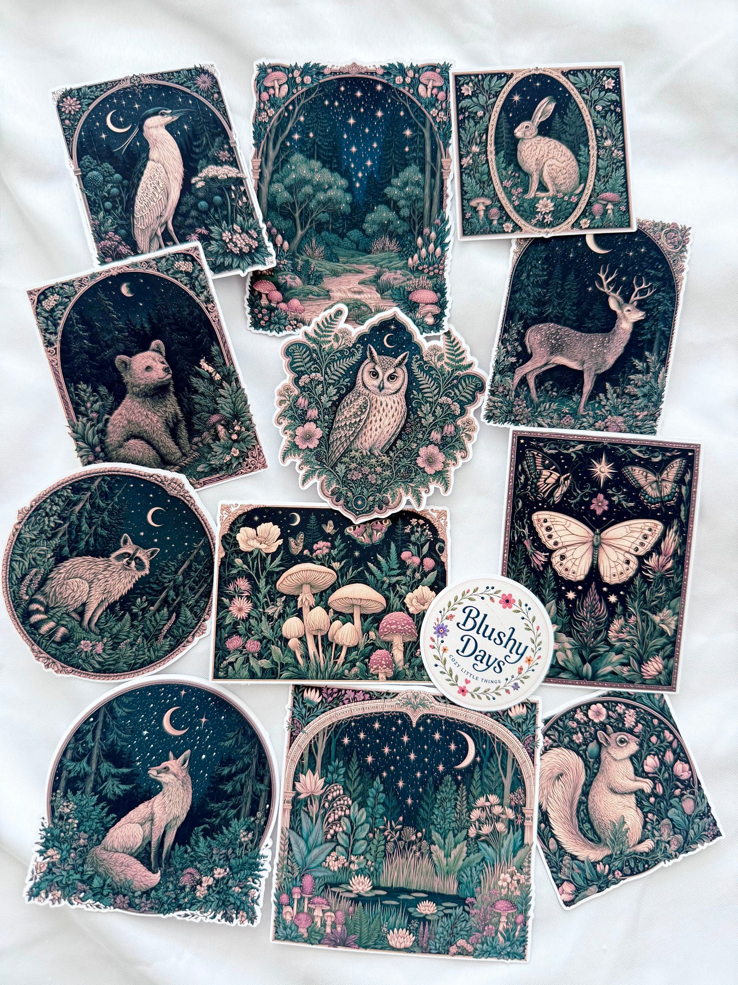 Woodland Night Ephemera Sticker Set