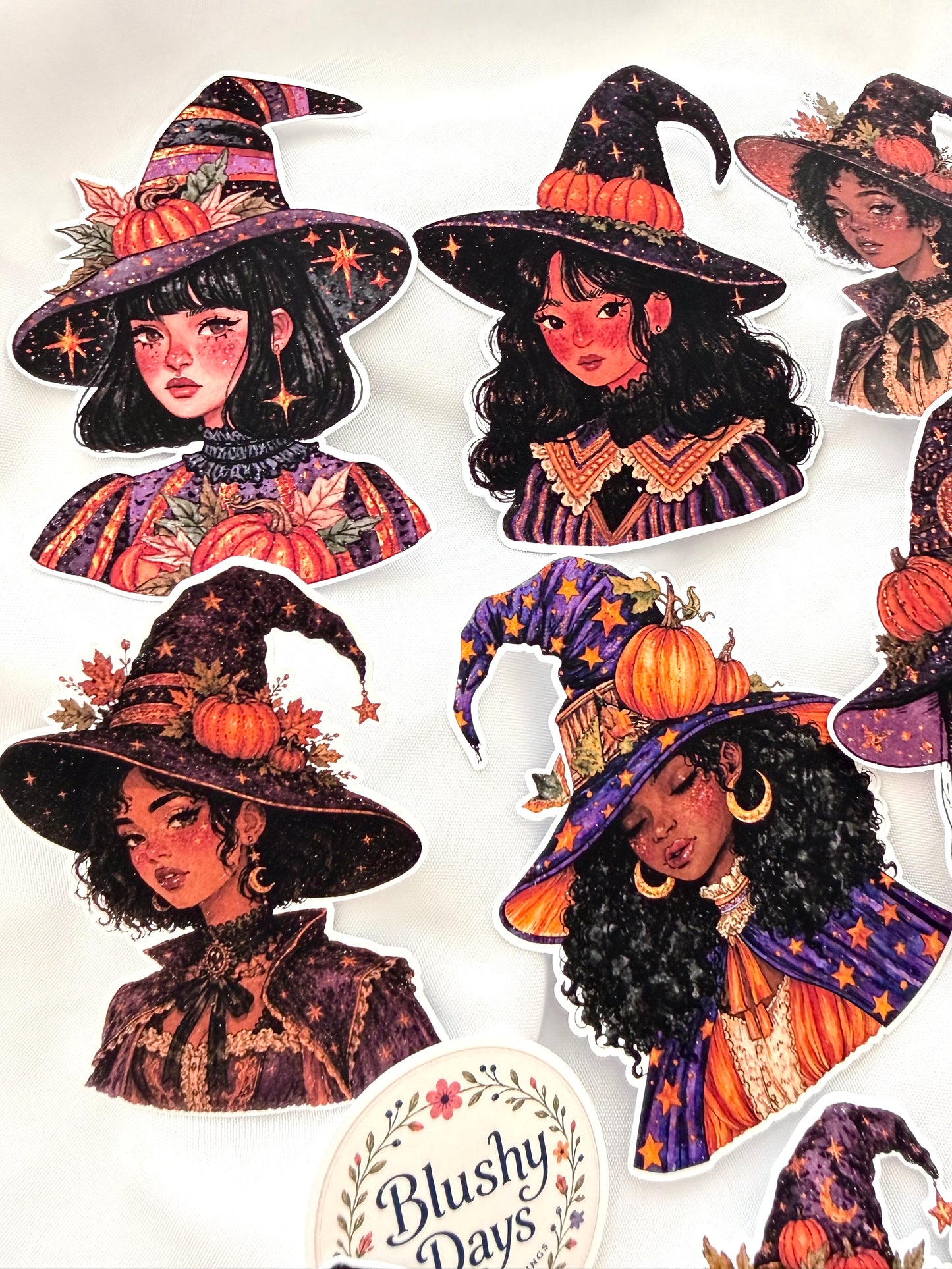 Autumn Witches Sticker Set