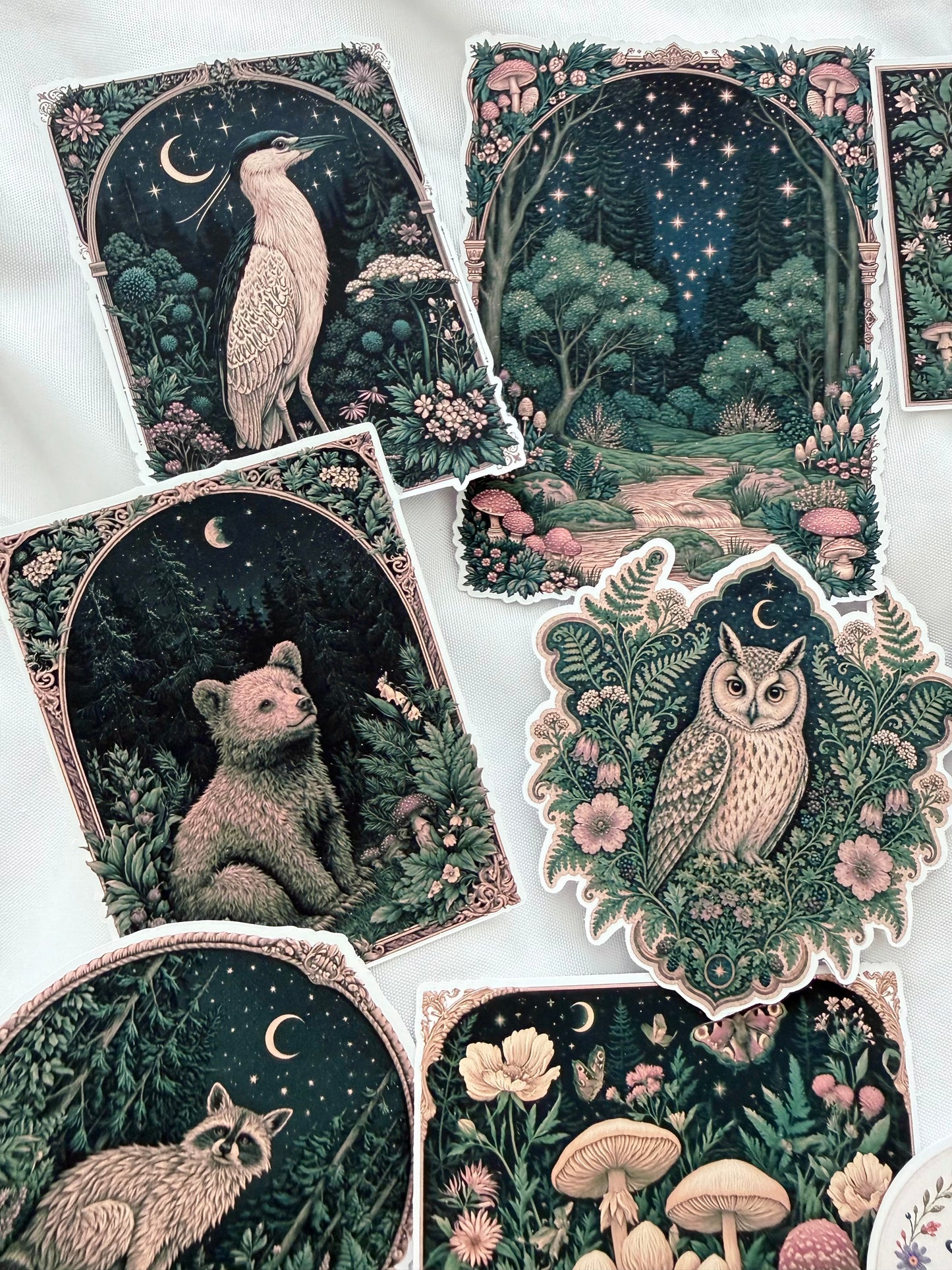 Woodland Night Ephemera Sticker Set