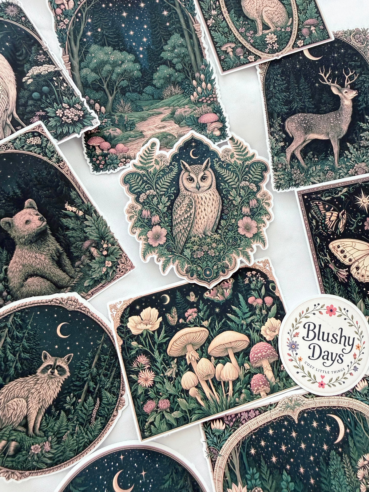 Woodland Night Ephemera Sticker Set